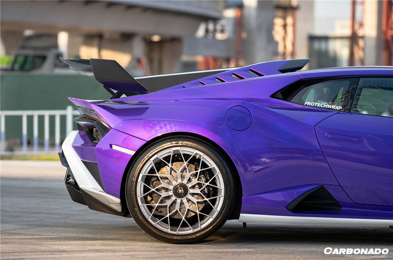 2021 - 2024 Lamborghini Huracan STO Dry Carbon Fiber Trunk Spoiler Side Winglets