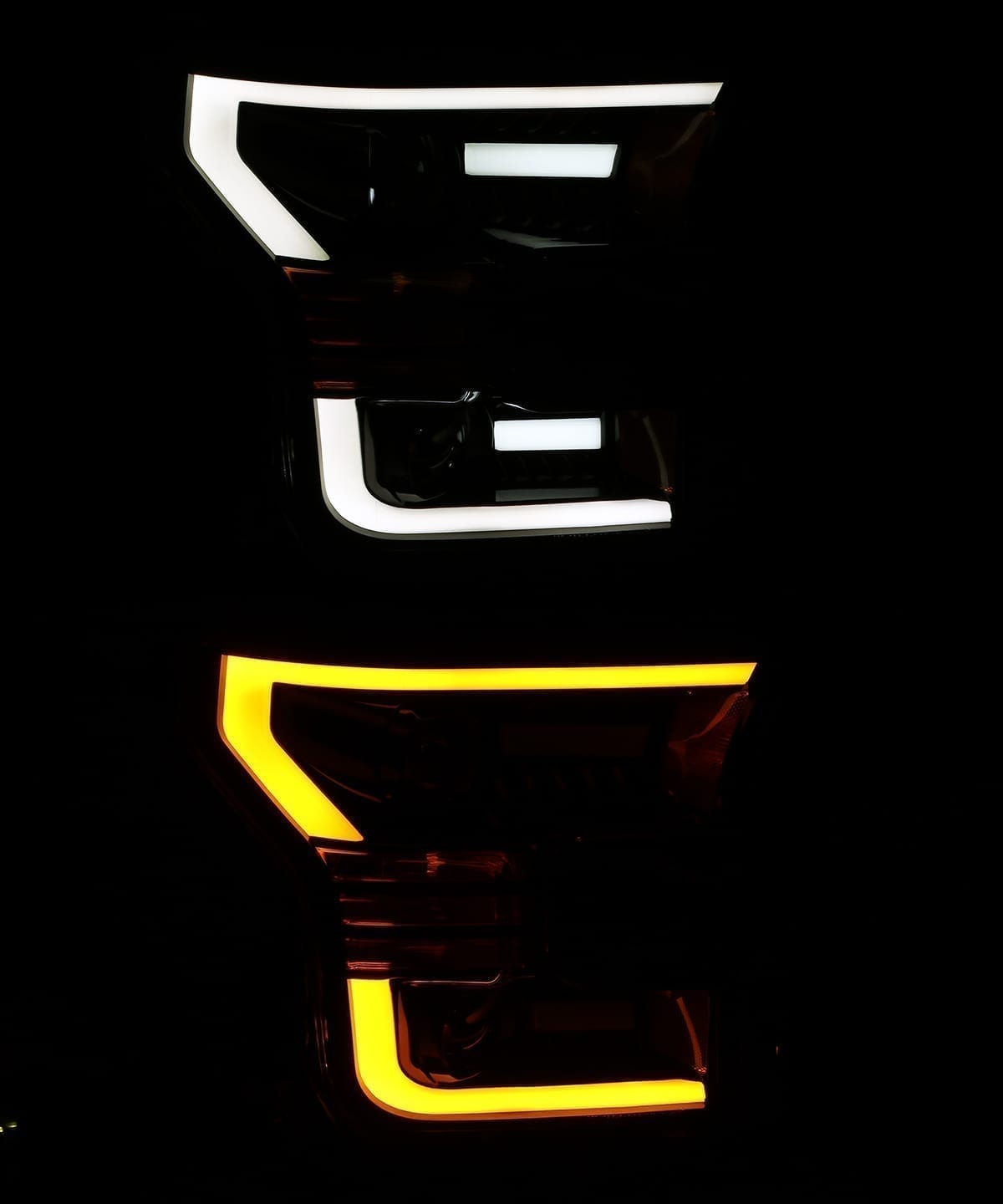 15-17 Ford F150 / 17-20 Ford F150 Raptor LUXX-Series LED Projector Headlights Black | AlphaRex