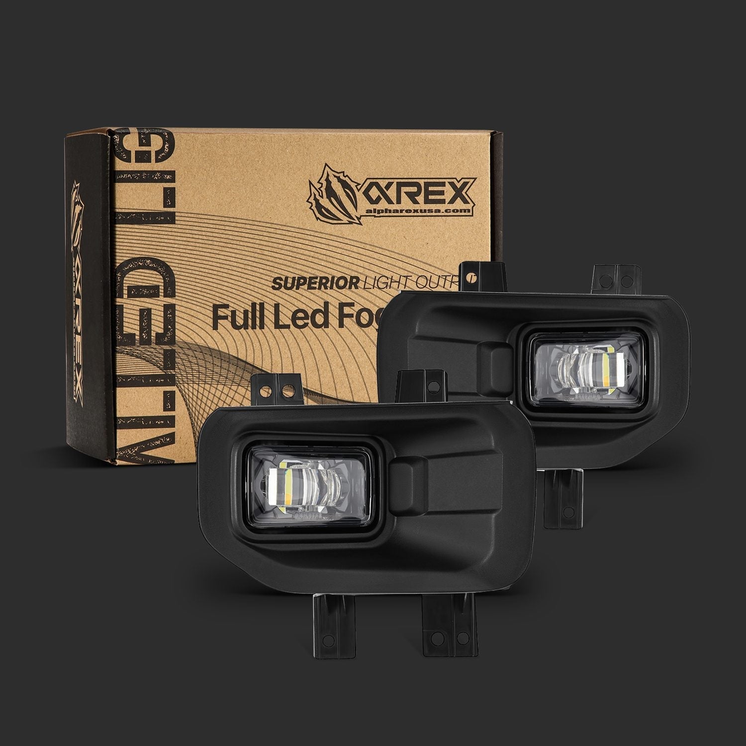 15-20 Ford F150/17-22 Super Duty DoubleTap Dual Color LED Projector Fog Lights | AlphaRex