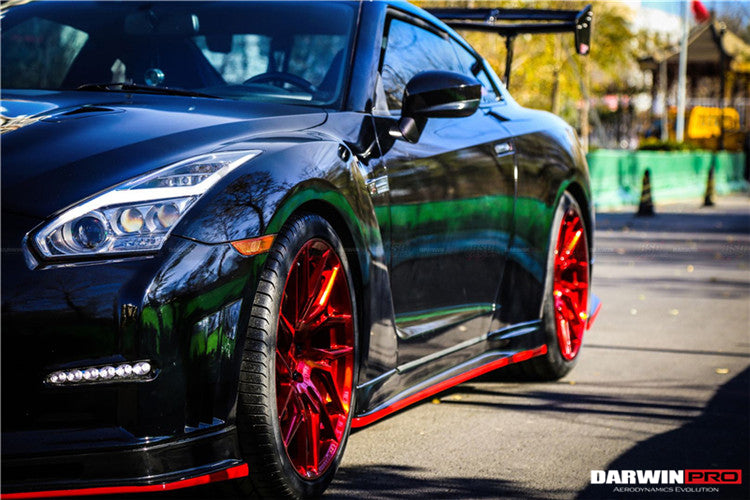 2008 - 2022 Nissan GTR R35 CBA DBA NSM Style Carbon Fiber Side Skirts
