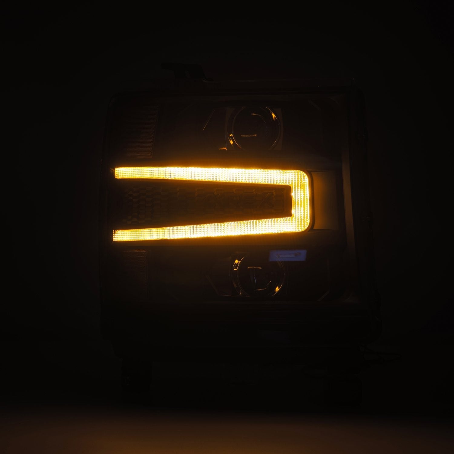 16-18 Chevrolet Silverado 1500 LUXX-Series LED Projector Headlights Black | AlphaRex