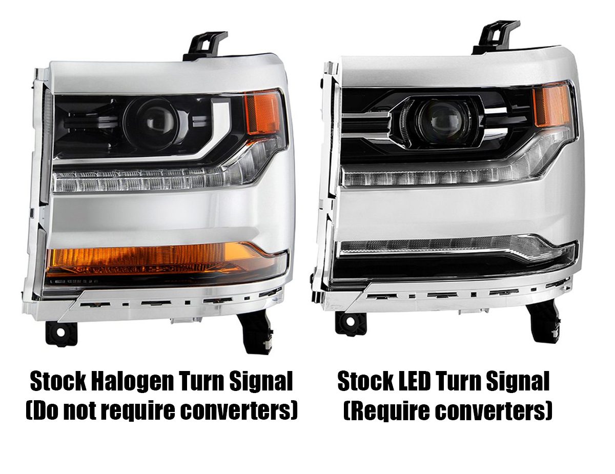 16-18 Chevrolet Silverado 1500 LUXX-Series LED Projector Headlights Black | AlphaRex