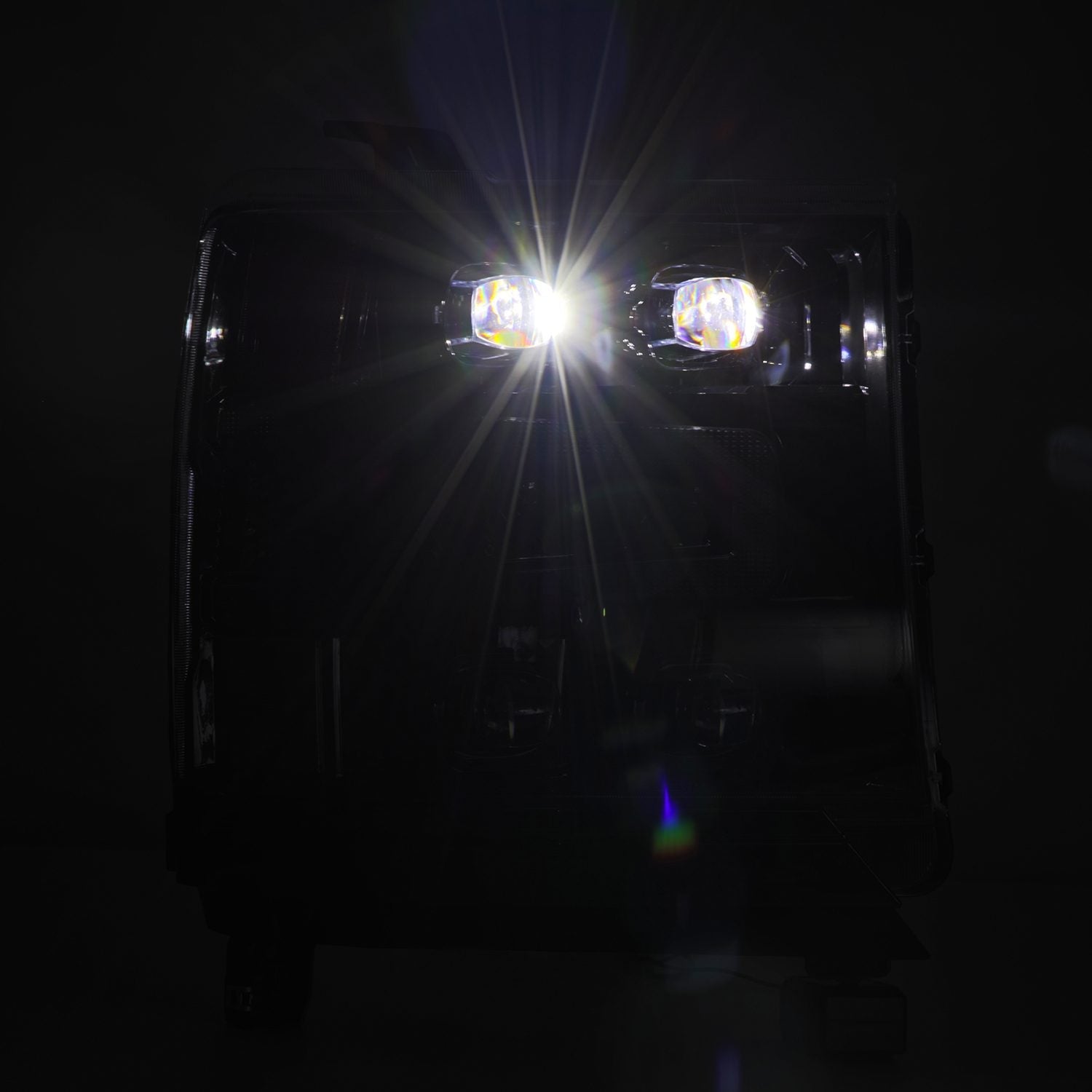 16-18 Chevrolet Silverado 1500 NOVA-Series LED Projector Headlights Alpha-Black | AlphaRex