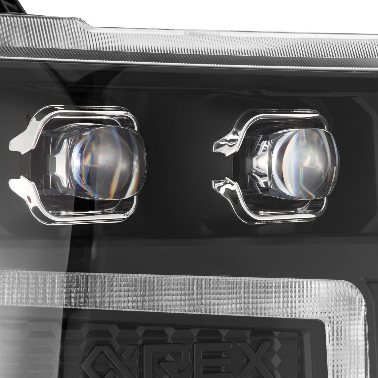 16-18 Chevrolet Silverado 1500 NOVA-Series LED Projector Headlights Black | AlphaRex