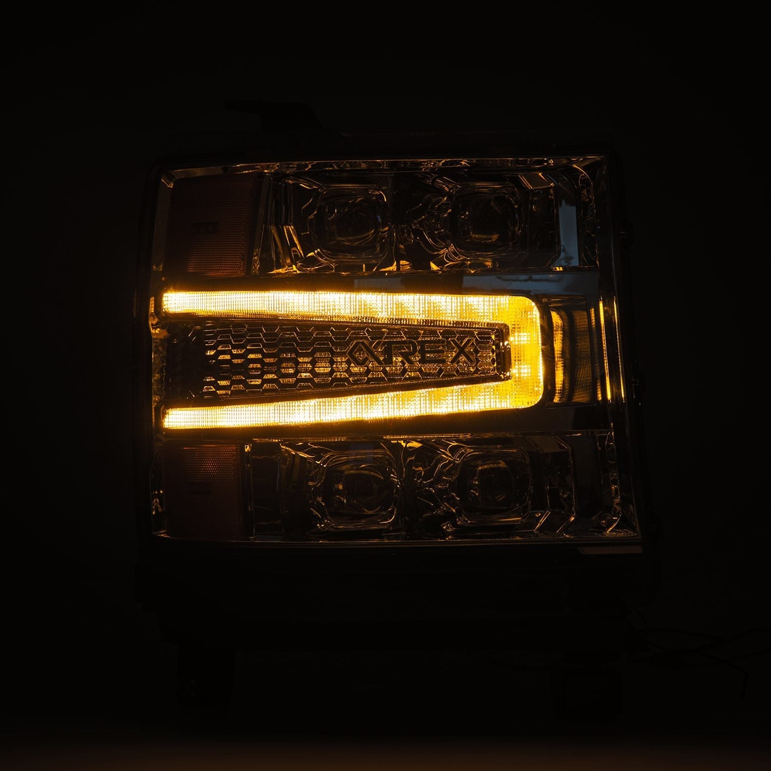 16-18 Chevrolet Silverado 1500 NOVA-Series LED Projector Headlights Chrome | AlphaRex