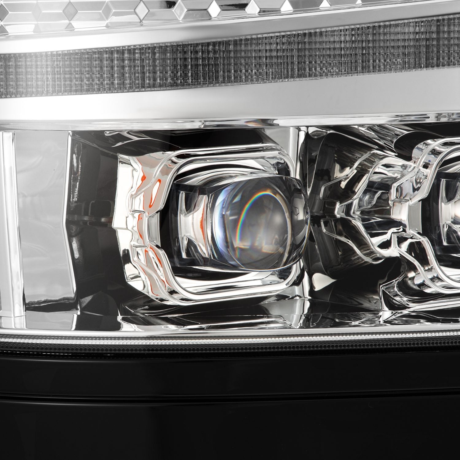 16-18 Chevrolet Silverado 1500 NOVA-Series LED Projector Headlights Chrome | AlphaRex