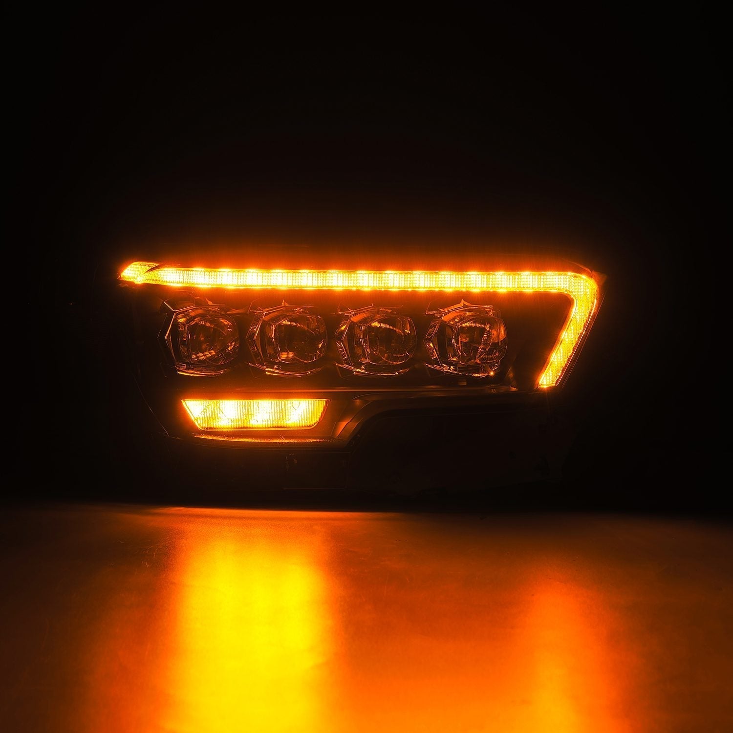 16-23 Toyota Tacoma MK II NOVA-Series LED Projector Headlights Black | AlphaRex