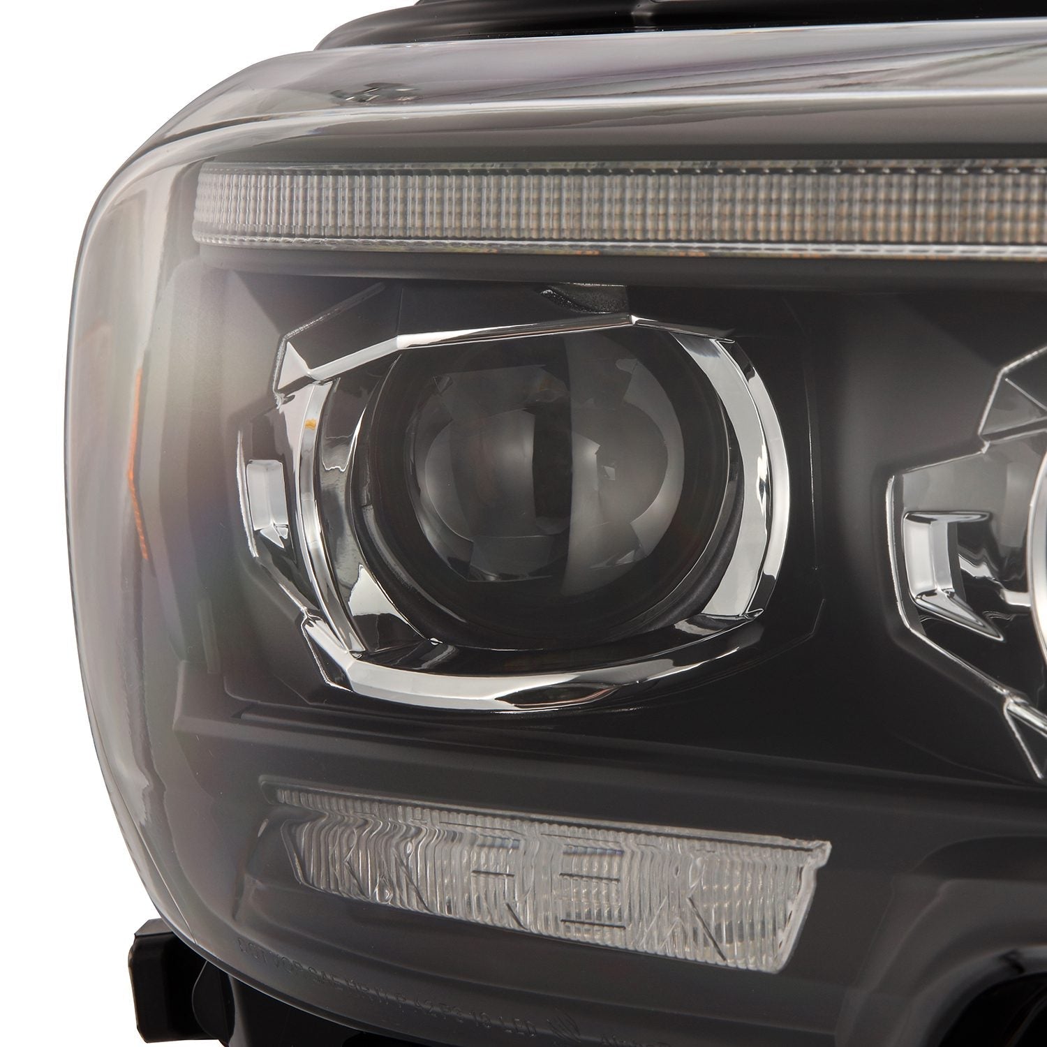 16-23 Toyota Tacoma MK II PRO-Series Halogen Projector Headlights Black | AlphaRex