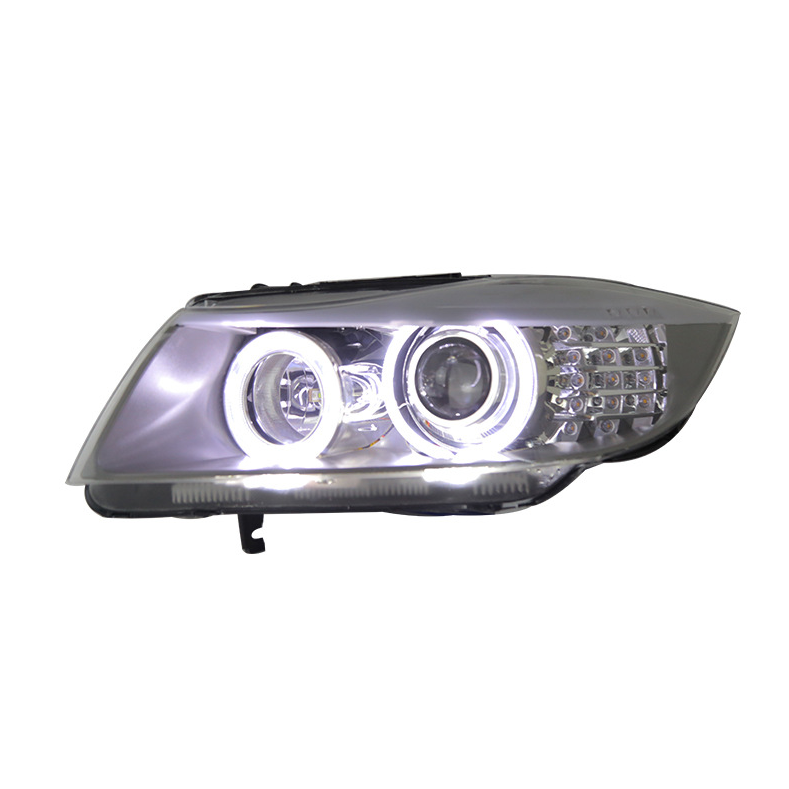 E90 3 Series OEM Style Round Ring Headlights (2005 - 2012)