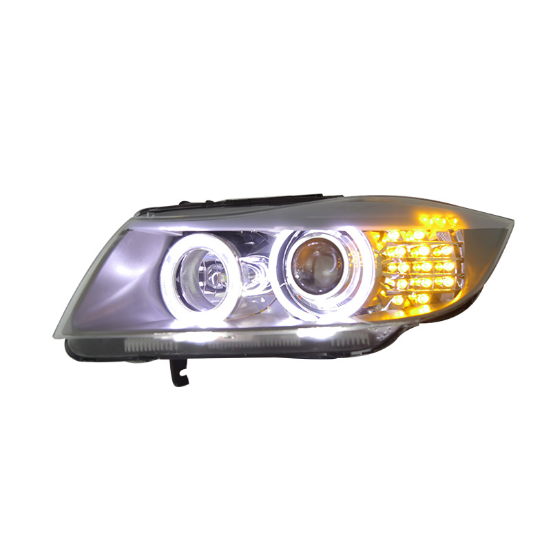 E90 3 Series OEM Style Round Ring Headlights (2005 - 2012)