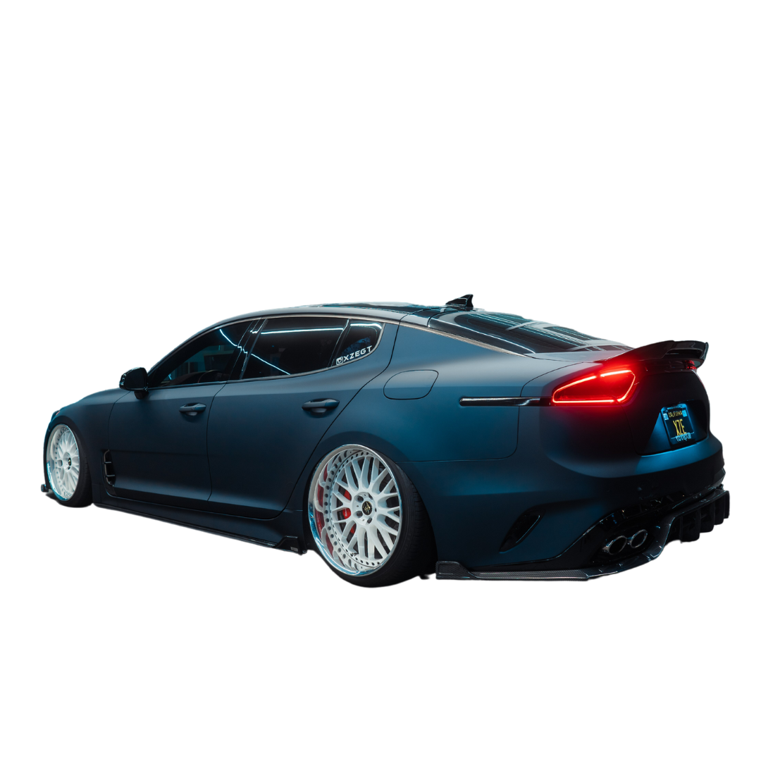 Adro Kia Stinger Carbon Fiber Side Skirts V2