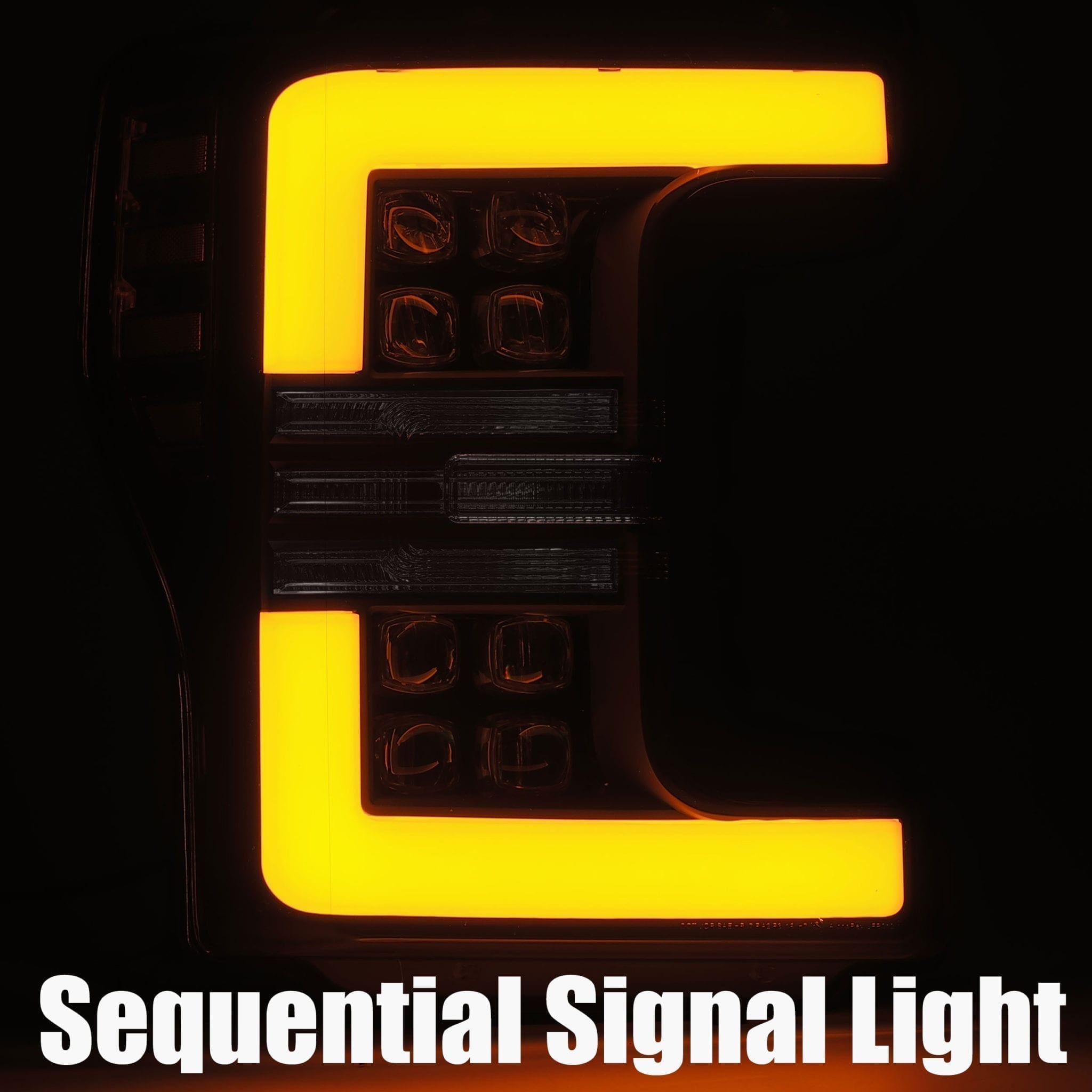 17-19 Ford Super Duty NOVA-Series LED Projector Headlights Chrome | AlphaRex