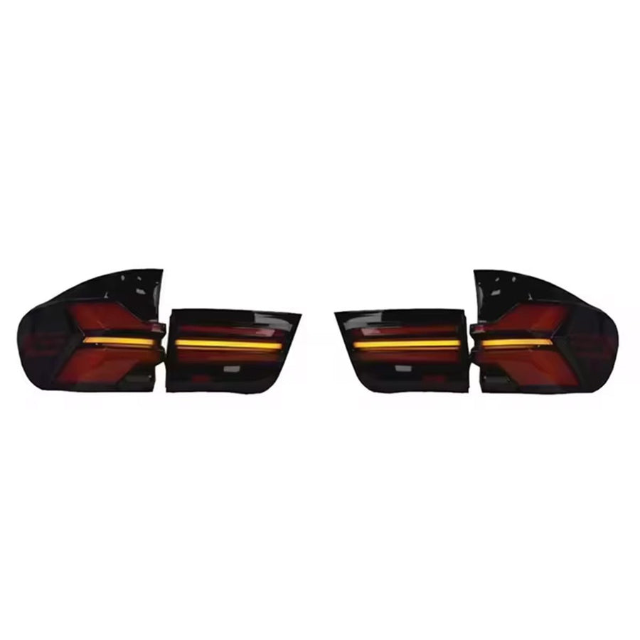 Red Lens LED Rear Bumper Stop/Brake Lights For 2007-2013 BMW E70 X5 - 48 SMD LEDs, Pair