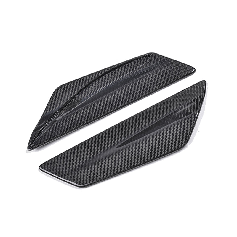 Chevrolet Camaro 6th Gen ZL1 1LE Style Gloss Black Carbon Fiber Rear Spoiler Side Winglets 2016-2024