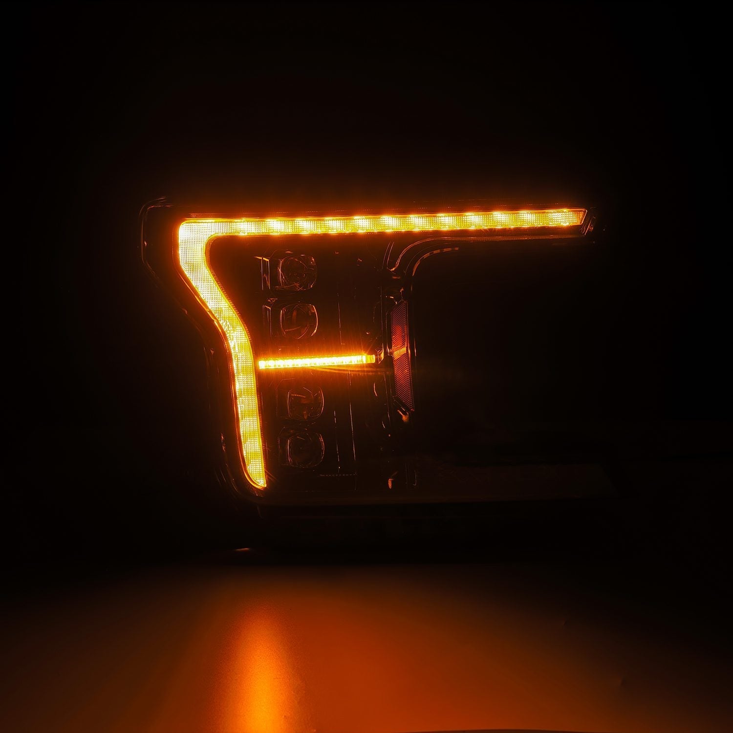 18-20 Ford F150 (MK II 14th Gen Style) NOVA-Series LED Projector Headlights Alpha-Black | AlphaRex