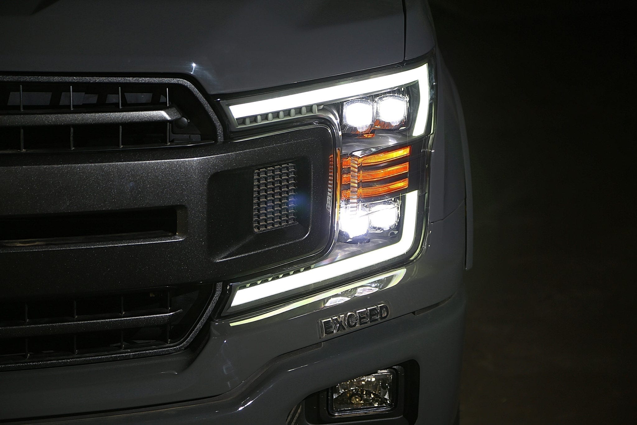 18-20 Ford F150 NOVA-Series LED Projector Headlights Black | AlphaRex