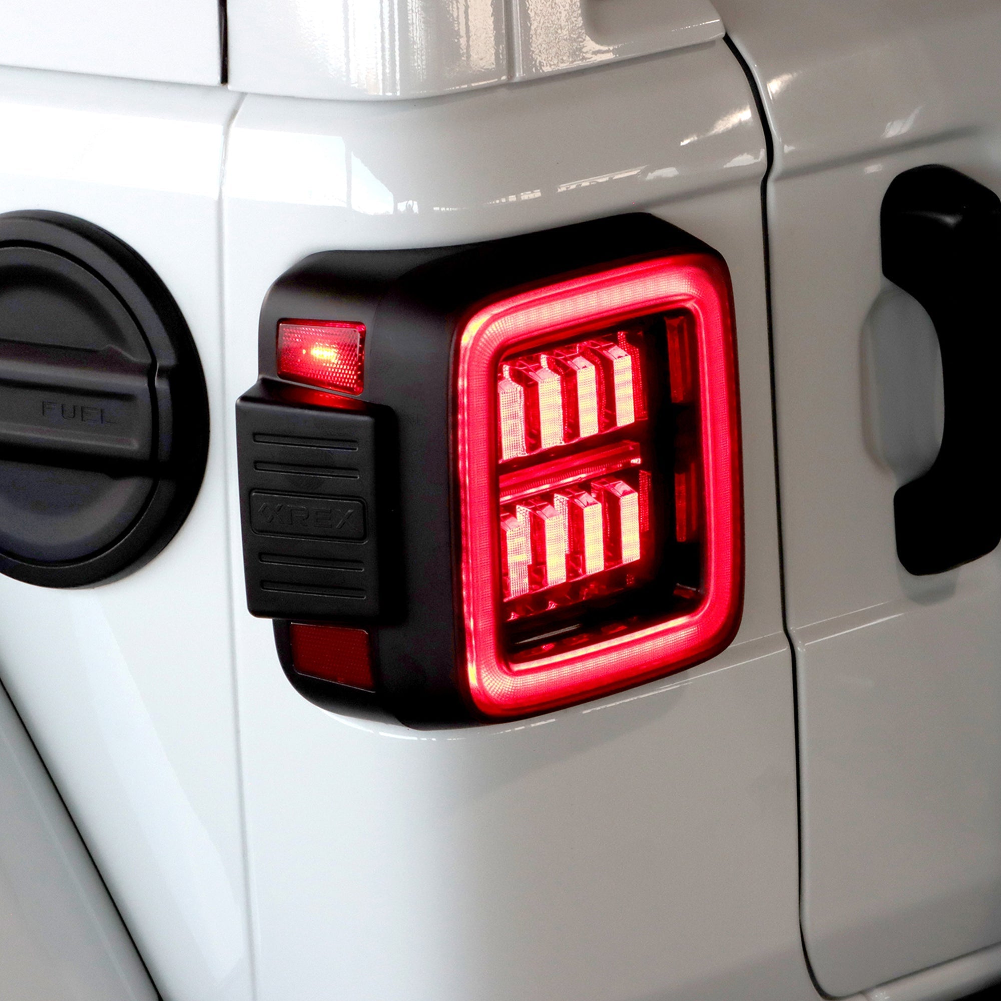18-25 Jeep Wrangler JL NOVA-Series Prismatic LED Tail Lights Black-Red | AlphaRex
