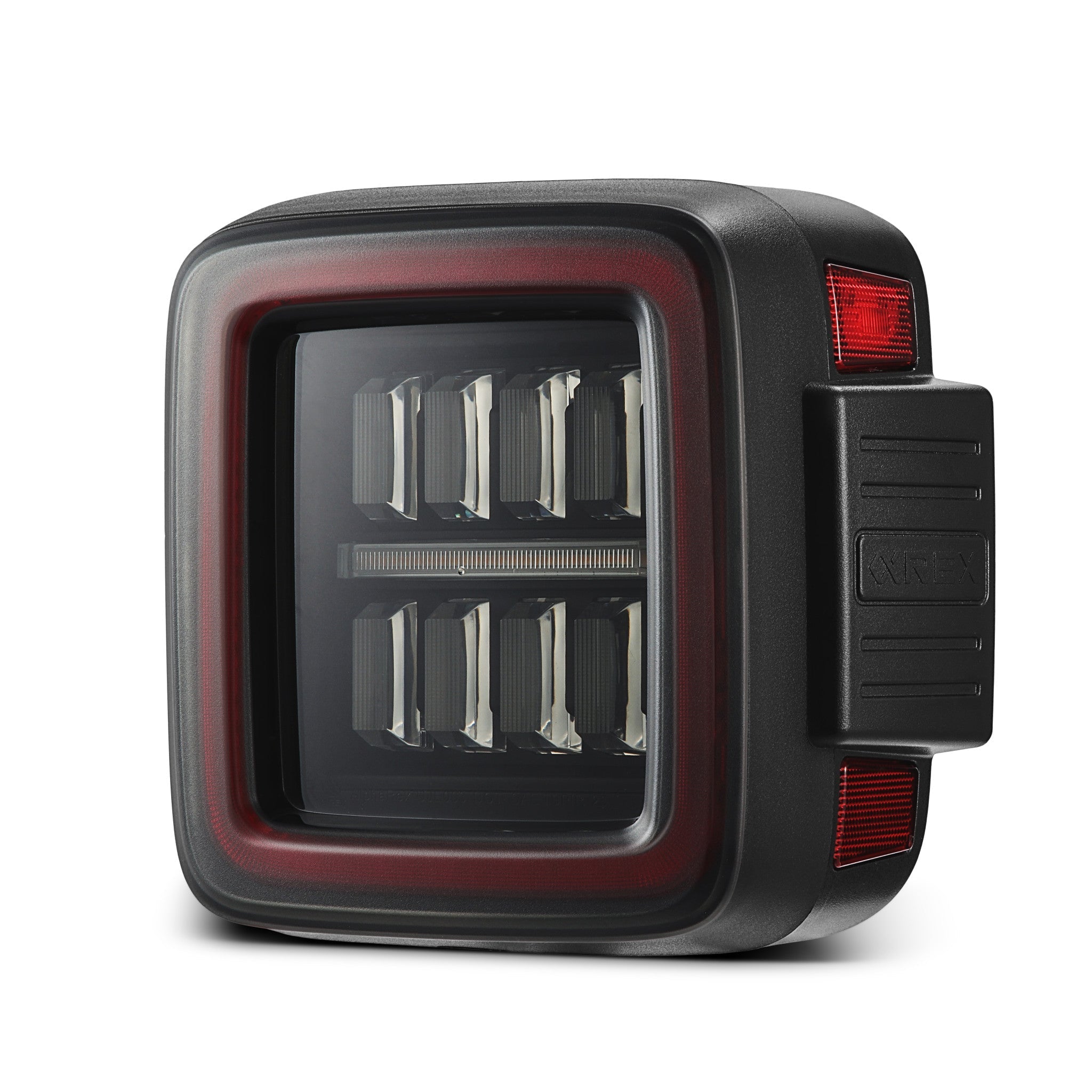 18-25 Jeep Wrangler JL NOVA-Series Prismatic LED Tail Lights Black-Red | AlphaRex