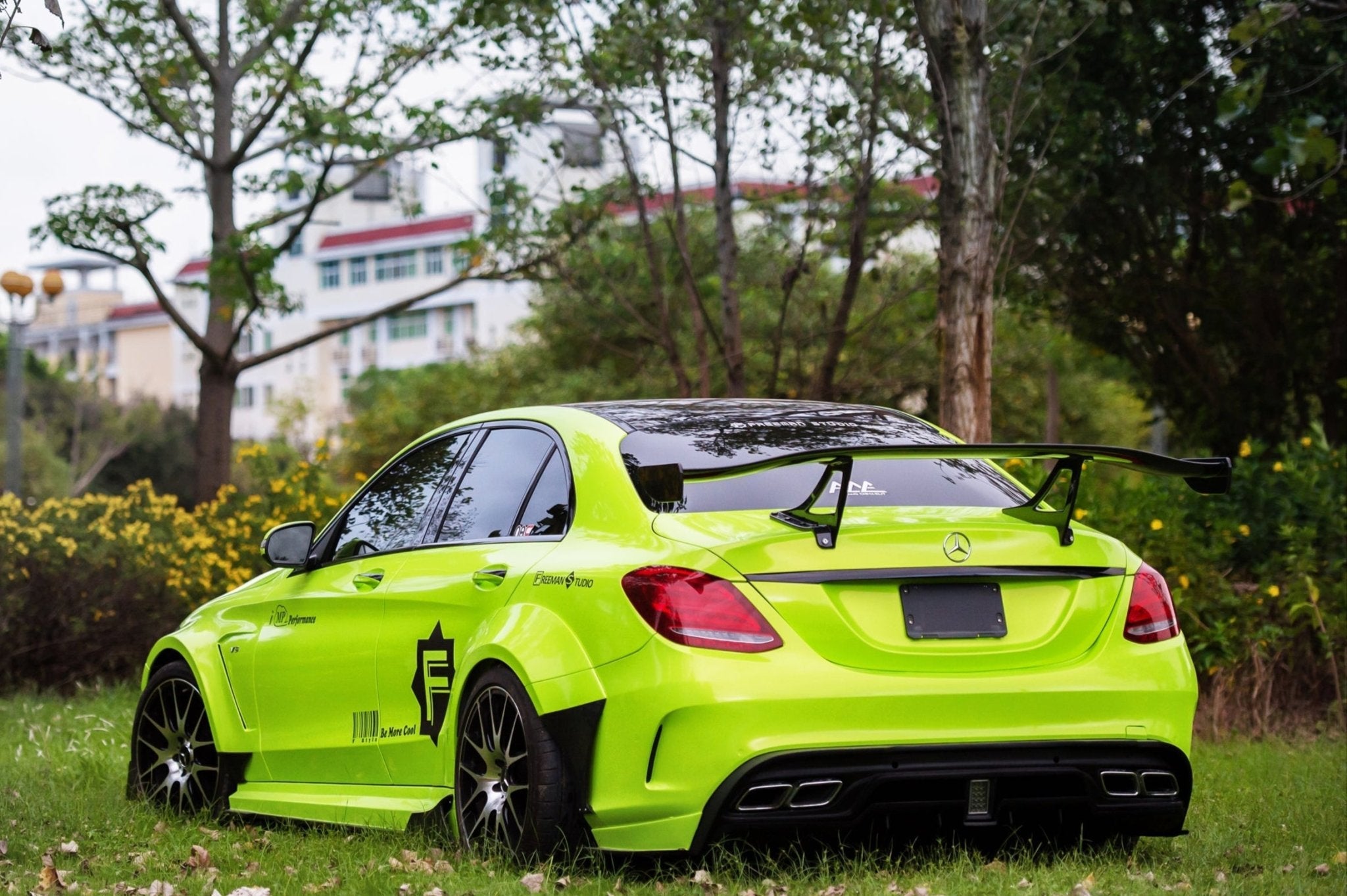 2015 - 2021 Mercedes Benz C-Class W205 Sedan IMP Performance Carbon Fiber Trunk Spoiler