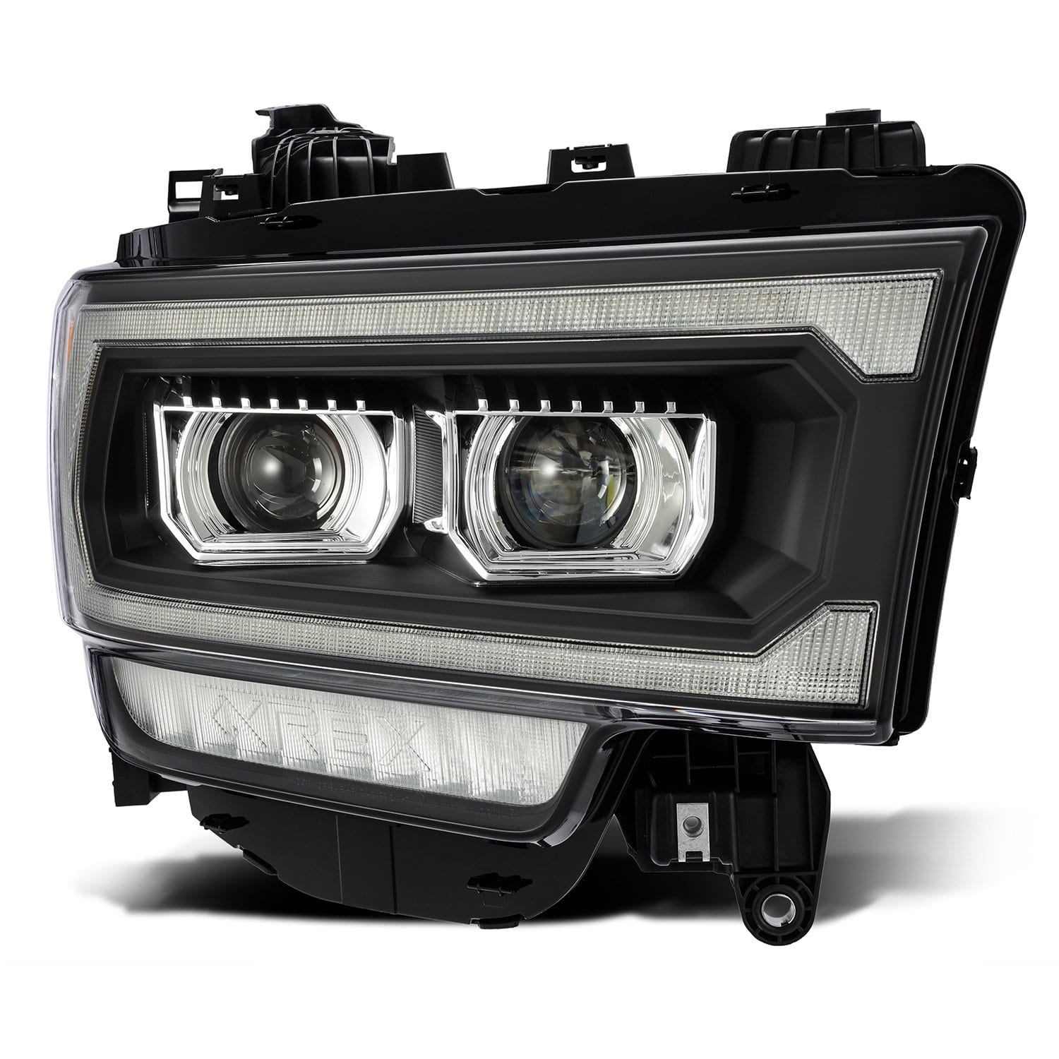 19-24 Ram 2500/3500/4500/5500 LUXX-Series LED Projector Headlights Black | AlphaRex