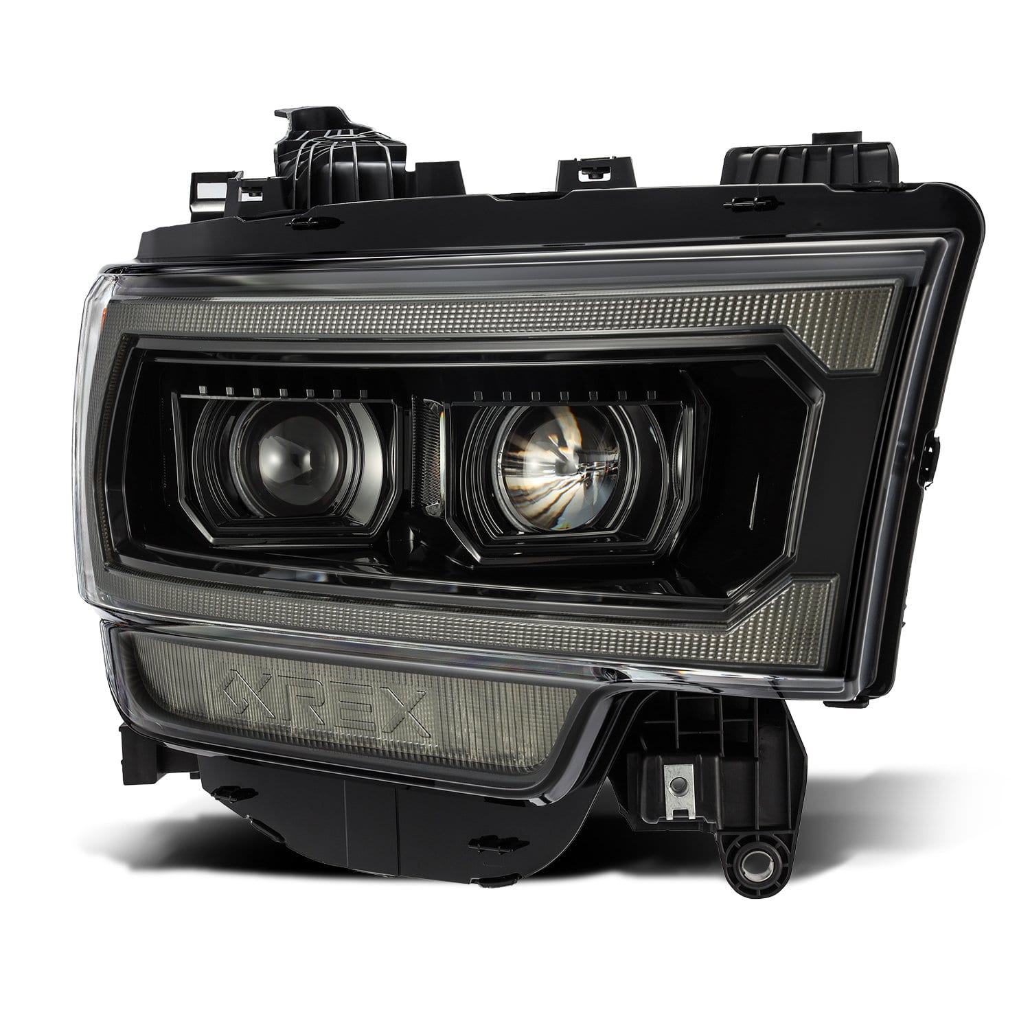 19-24 Ram 2500/3500/4500/5500 PRO-Series Halogen Projector Headlights Alpha-Black | AlphaRex