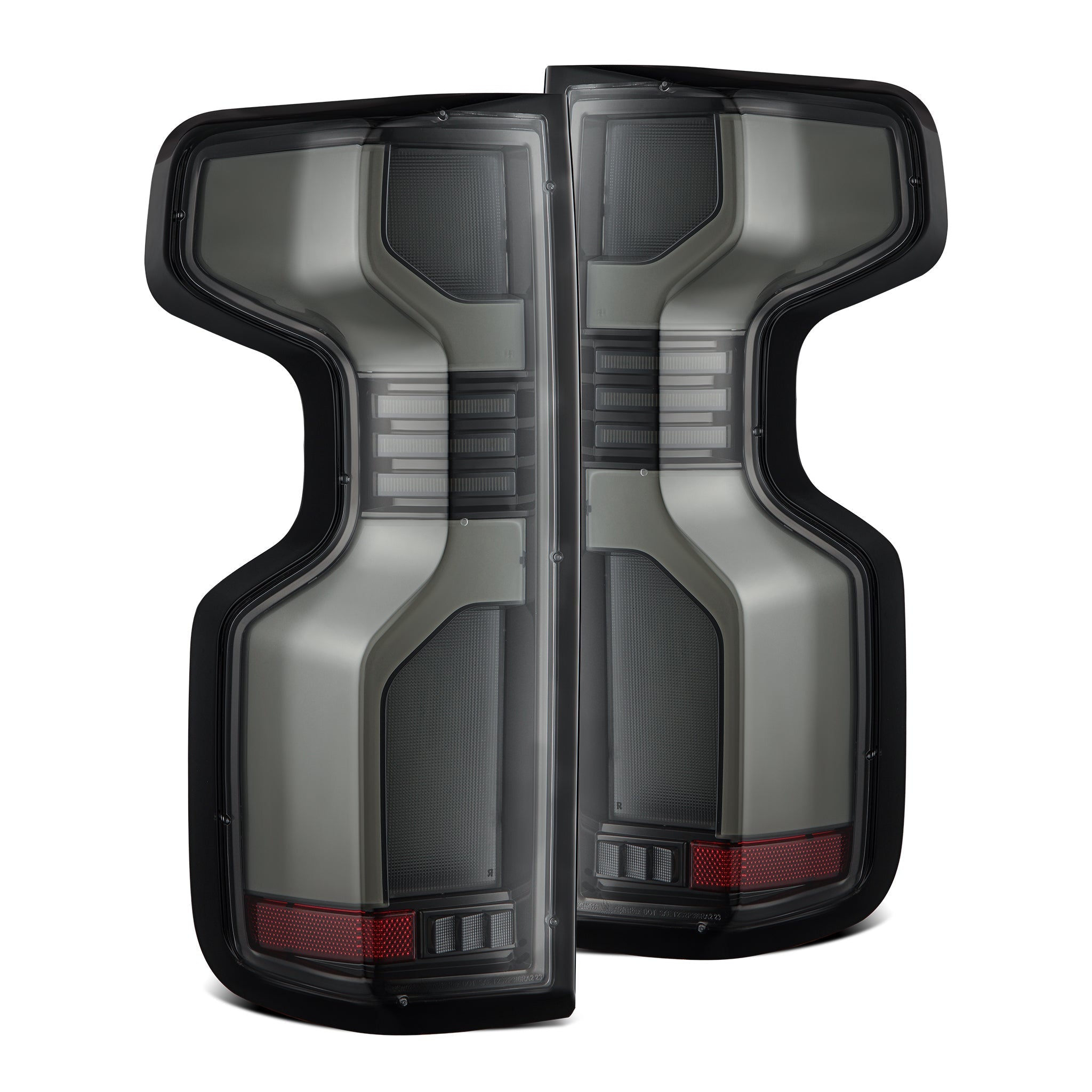 19-25 Chevrolet Silverado 1500 / 20-25 Silverado 2500HD/3500HD LUXX-Series LED Tail Lights Alpha-Black | AlphaRex