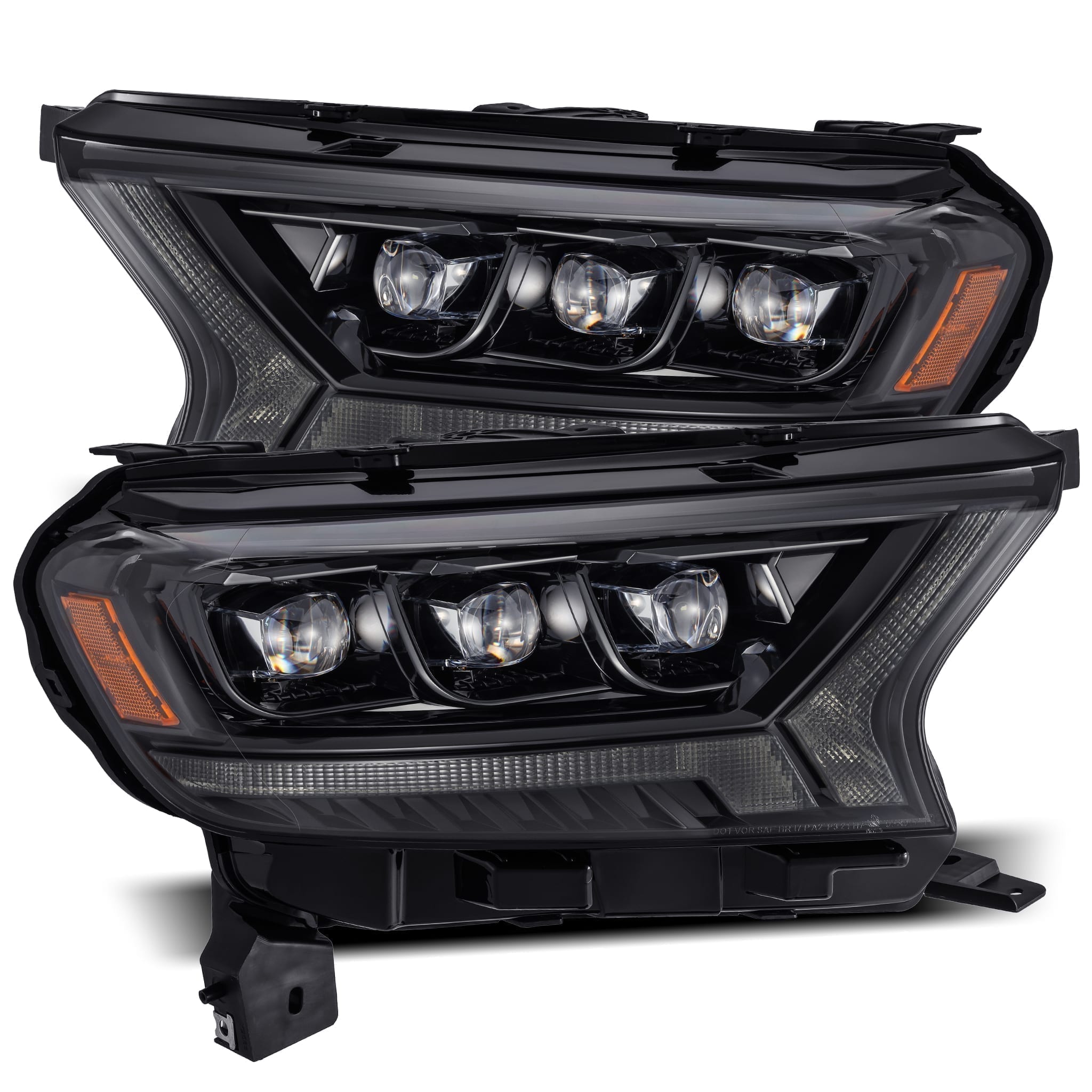 19-23 Ford Ranger NOVA-Series LED Projector Headlights Alpha-Black | AlphaRex