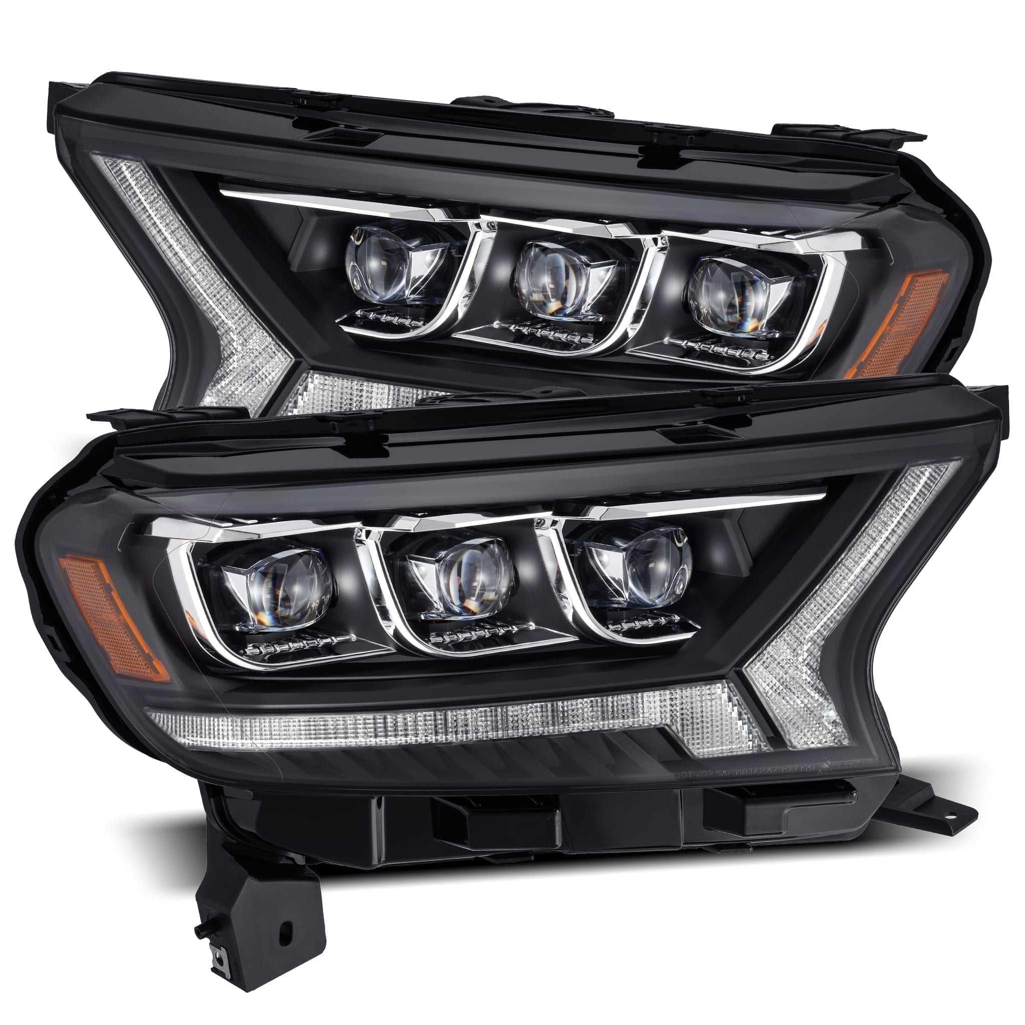 19-23 Ford Ranger NOVA-Series LED Projector Headlights Black | AlphaRex