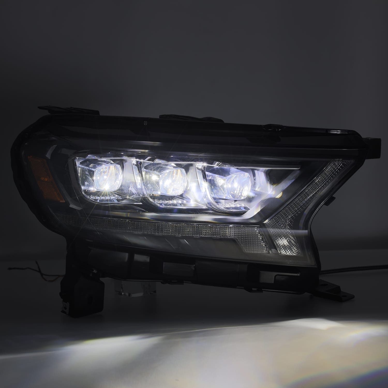 19-23 Ford Ranger NOVA-Series LED Projector Headlights Black | AlphaRex