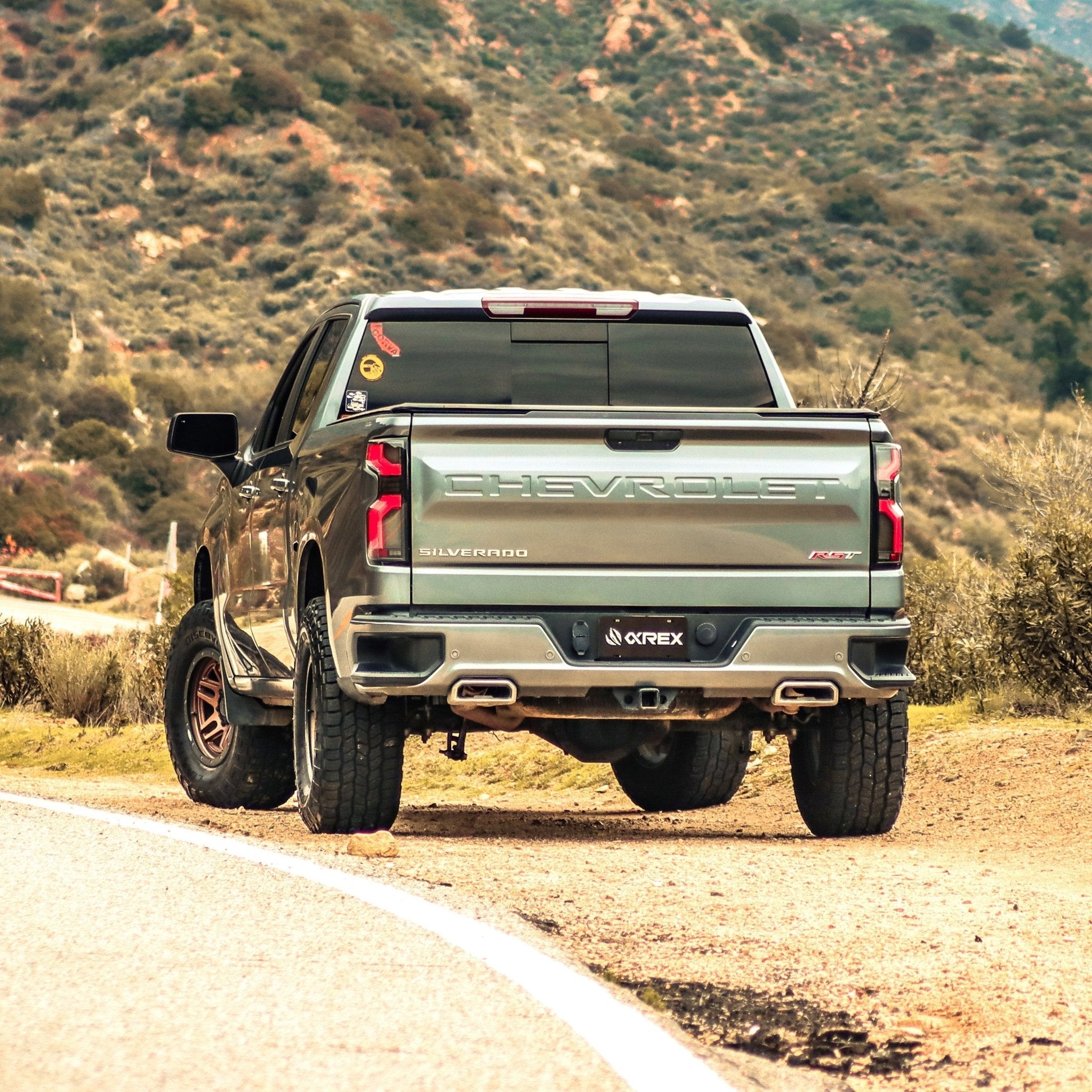 19-25 Chevrolet Silverado 1500 / 20-25 Silverado 2500HD/3500HD LUXX-Series LED Tail Lights Alpha-Black | AlphaRex