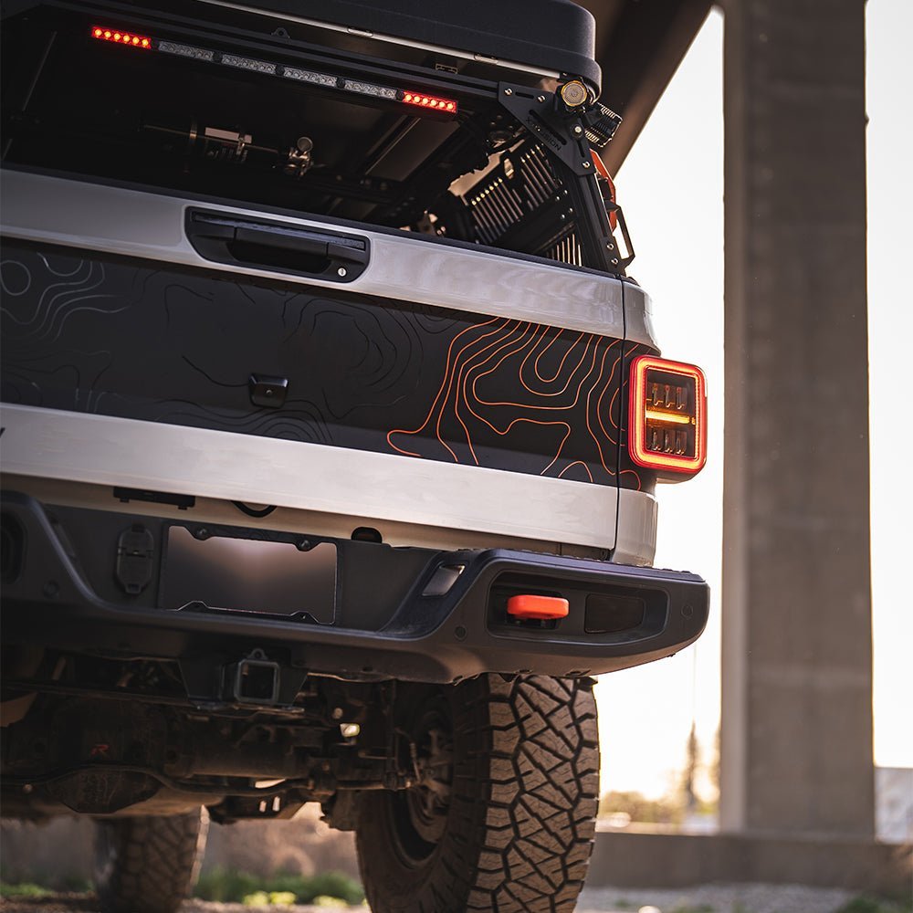 19-25 Jeep Gladiator JT NOVA-Series Prismatic LED Tail Lights Alpha-Black | AlphaRex