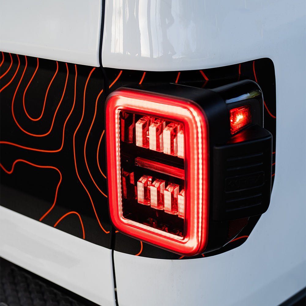 19-25 Jeep Gladiator JT NOVA-Series Prismatic LED Tail Lights Alpha-Black | AlphaRex