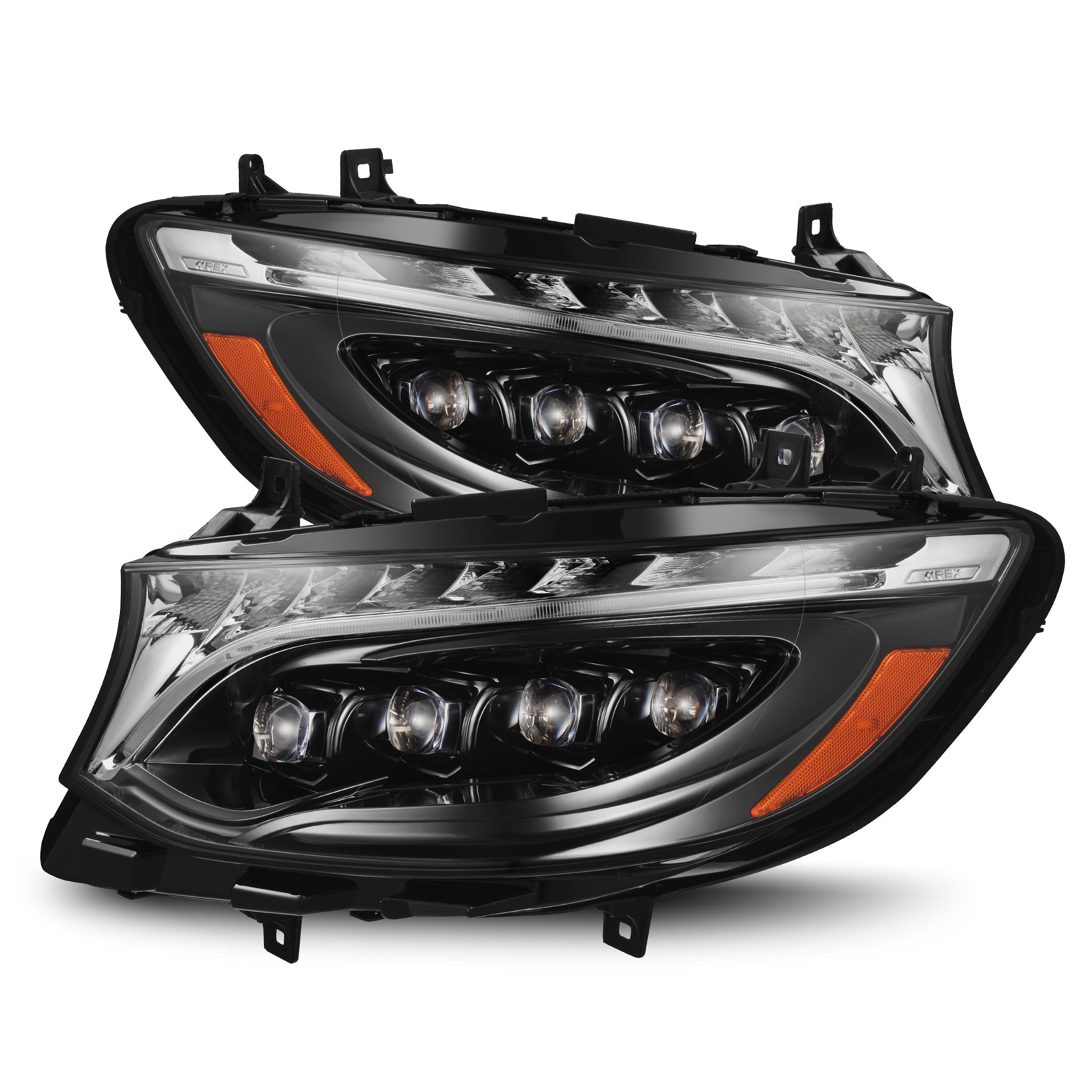 19-25 Mercedes-Benz Sprinter NOVA-Series LED Projector Headlights Alpha-Black | AlphaRex