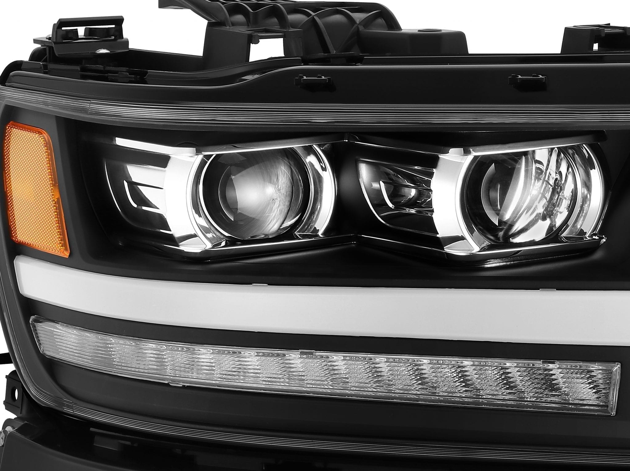 19-24 Ram 1500 LUXX-Series LED Projector Headlights Black | AlphaRex