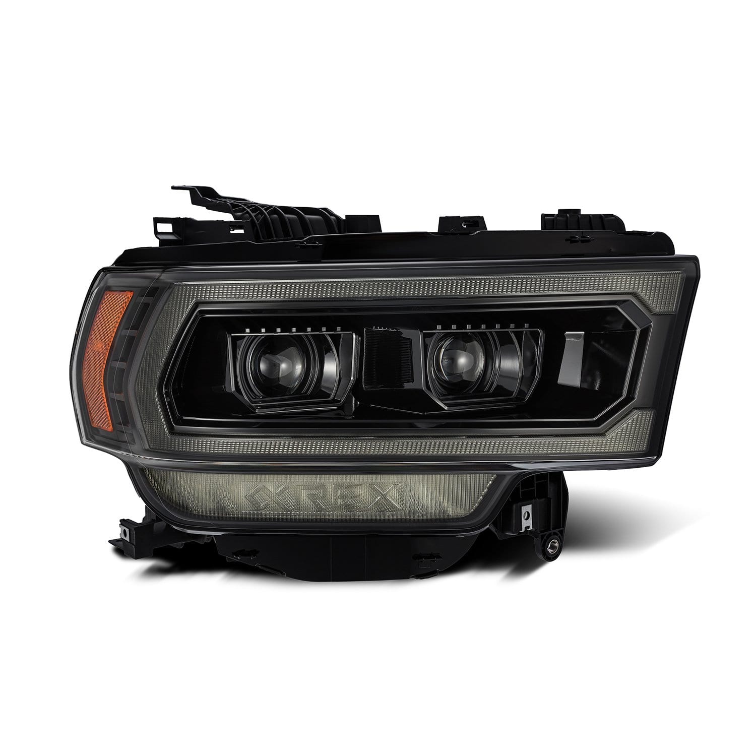 19-24 Ram 2500/3500/4500/5500 LUXX-Series LED Projector Headlights Alpha-Black | AlphaRex