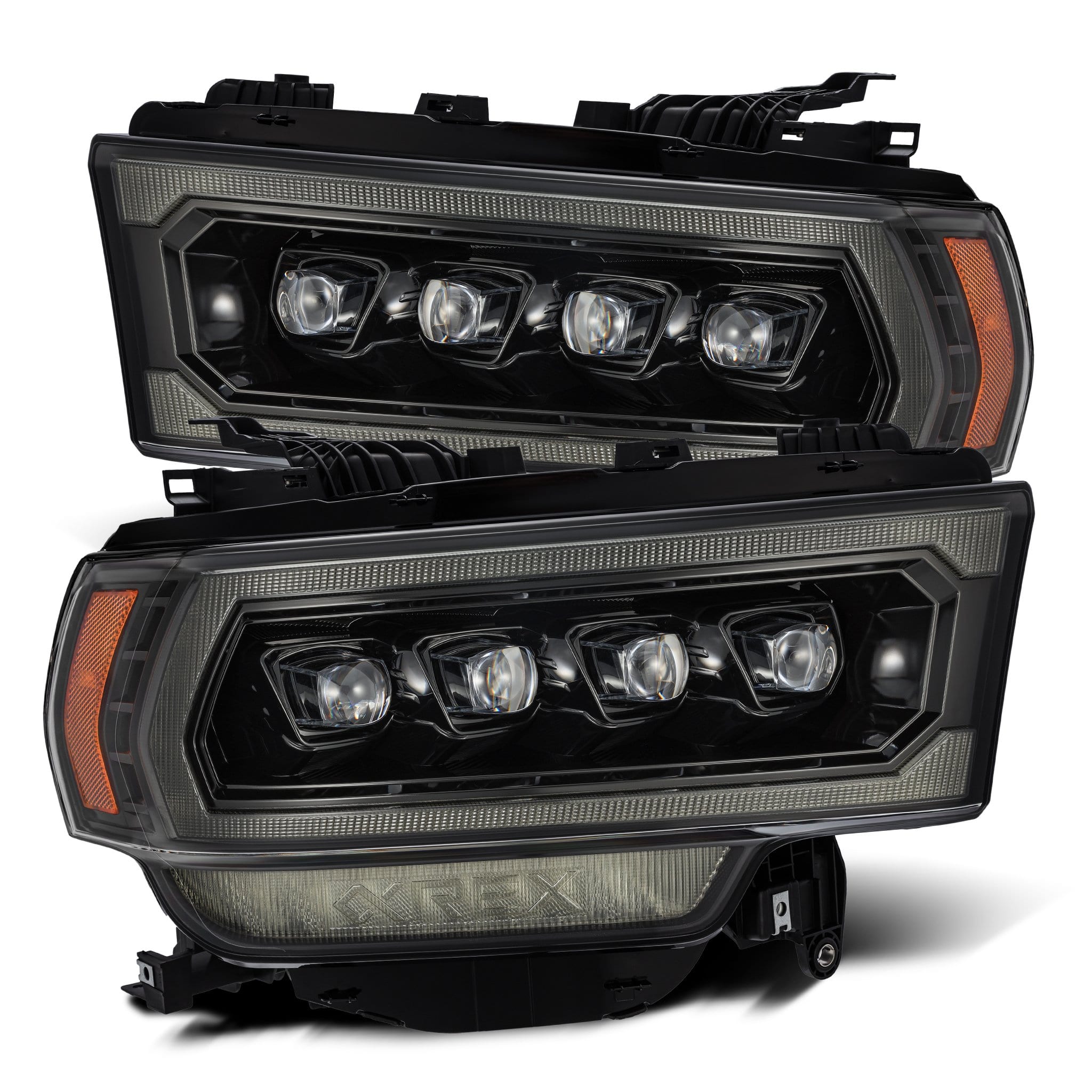 19-24 Ram 2500/3500/4500/5500 NOVA-Series LED Projector Headlights Alpha-Black | AlphaRex