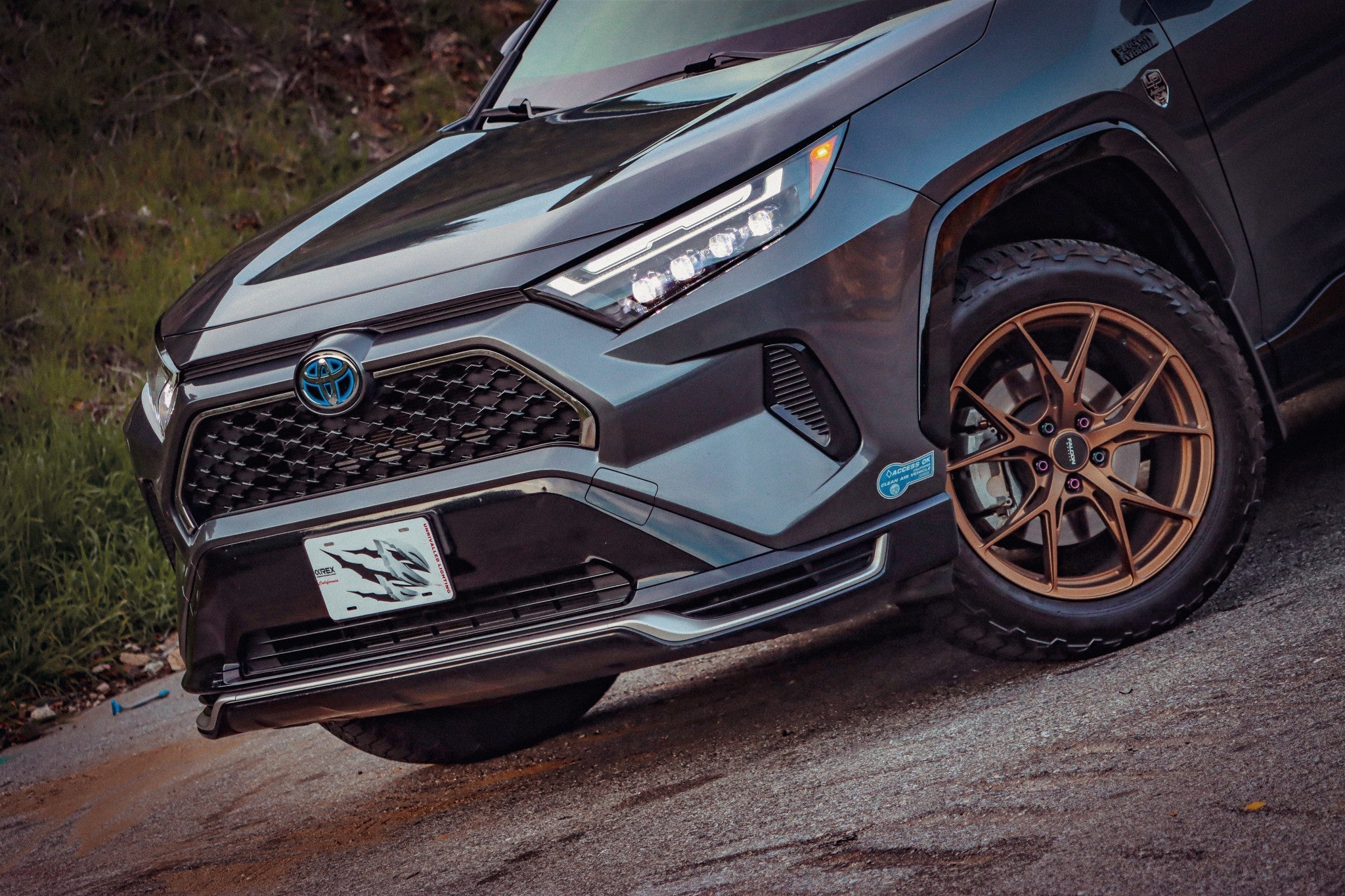 19-25 Toyota RAV4 (High Trim) NOVA-Series LED Projector Headlights Alpha-Black | AlphaRex