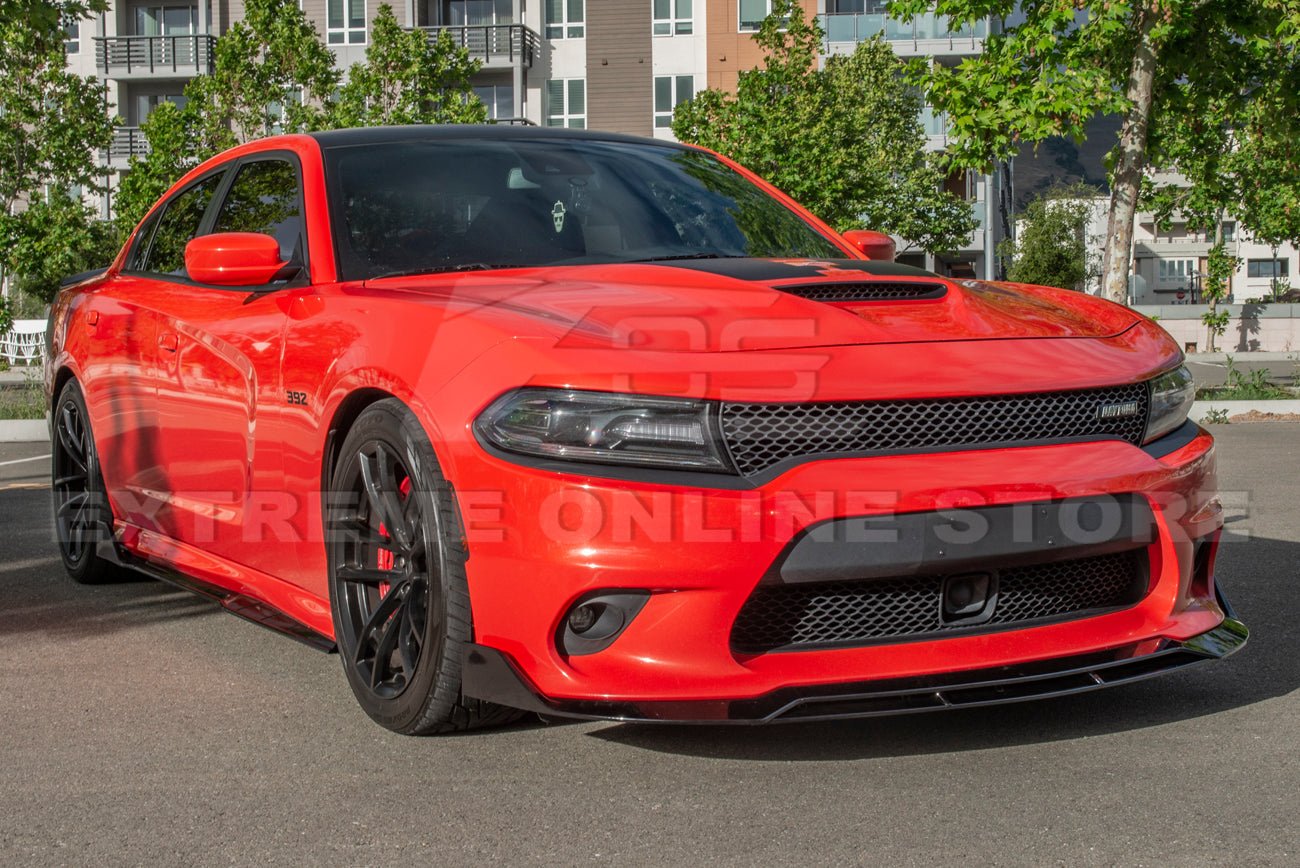 Dodge Charger LD SRT Style Full Aero Kit Splitter Side Skirts Wickerbill Spoiler 2015-Up