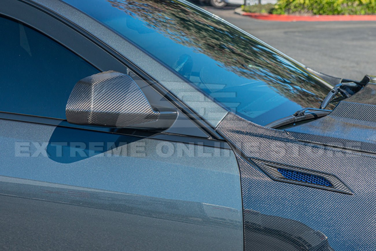 Cadillac CTS CTS-V Factory Style Dry Carbon Fiber Mirror Covers 2009-2015