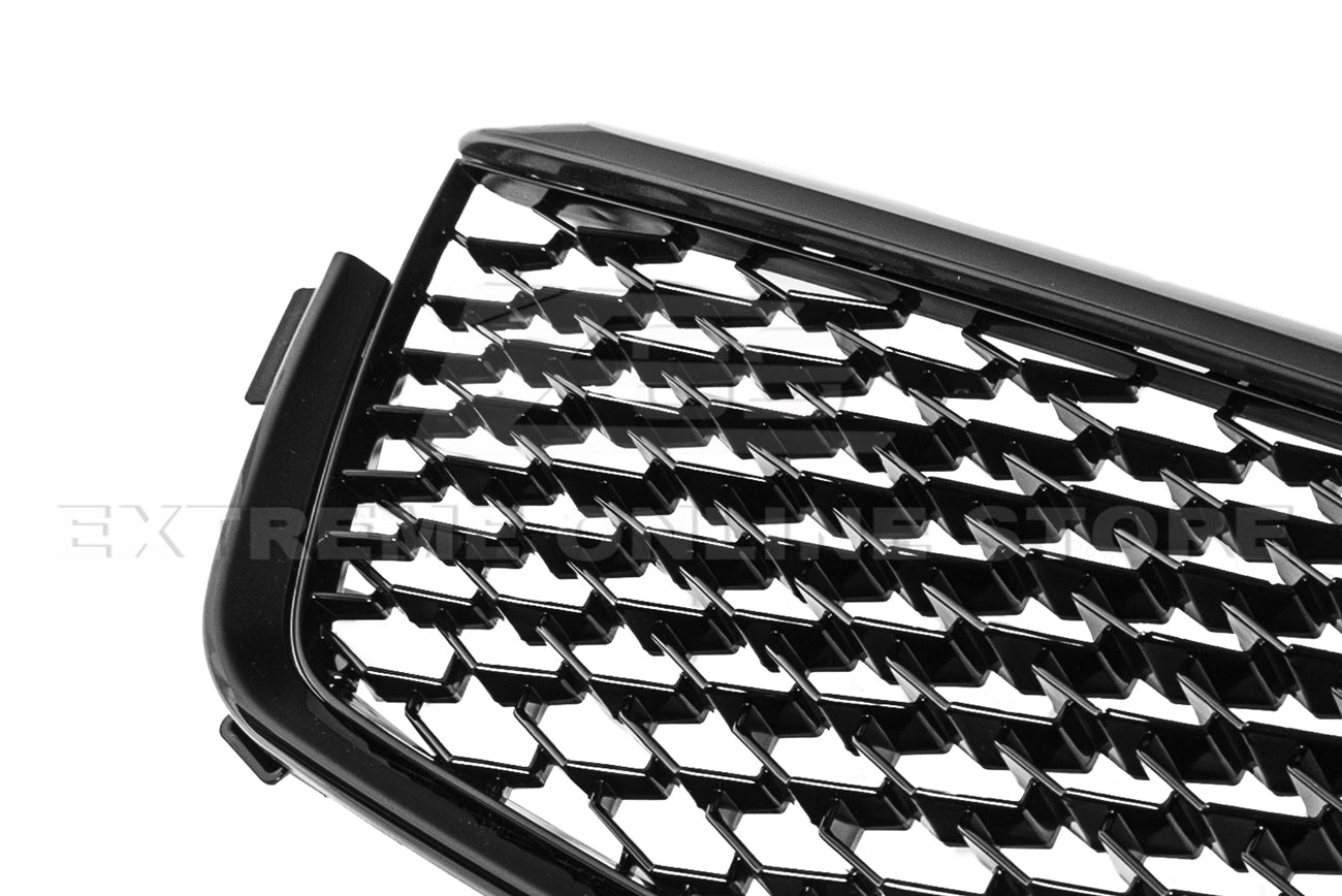 Cadillac CT4 Alpha CT4-V Blackwing Style Gloss Black Front Bumper Grille Cover 2020-Up