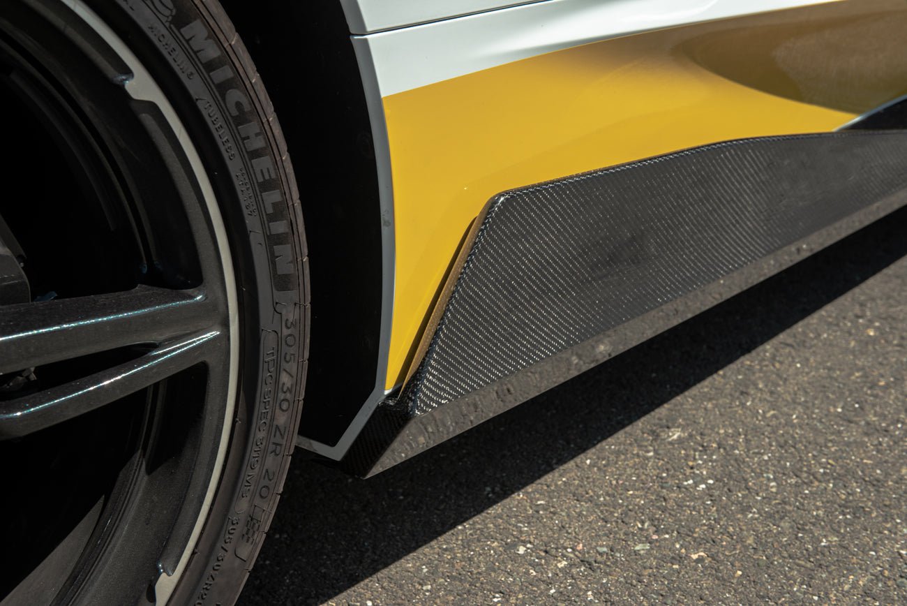 Chevrolet Corvette C8 5VM Carbon Fiber Side Skirts Rocker Panels 2020-Up