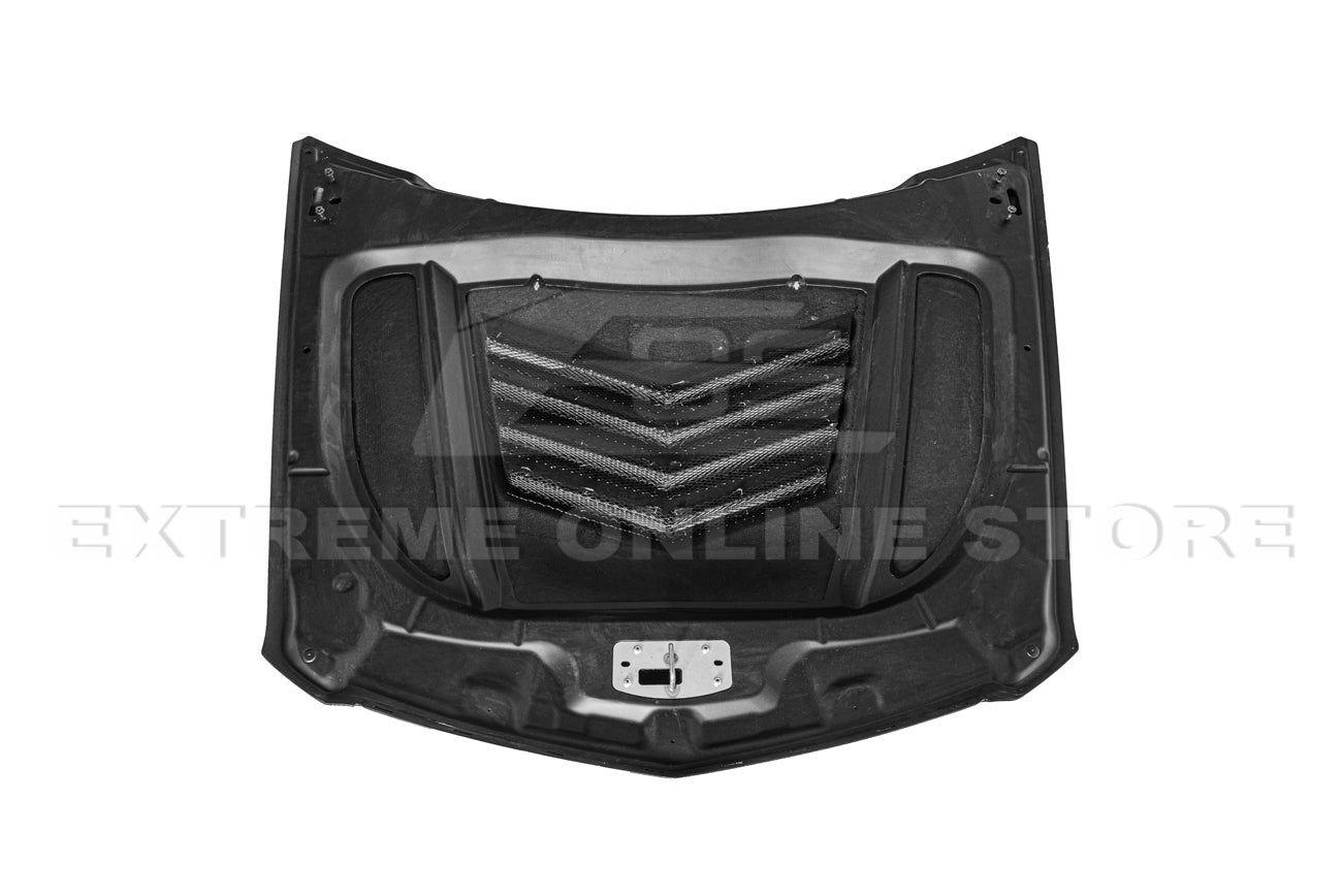 Cadillac CTS-V GMX322 Carbon Fiber Vented Front Hood 2009-2015