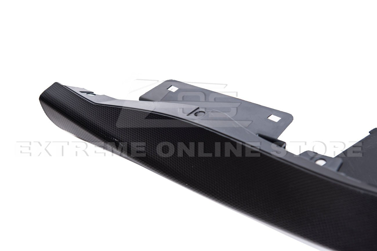 Ford Mustang S550 GT350 Style Rear Diffuser Quad Tips Primer Black 2015-2017