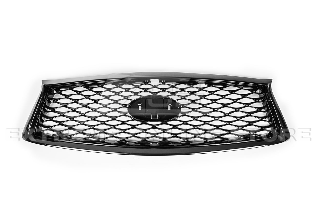Infiniti Q50 Gloss Black Front Bumper Grille Cover 2018-Up