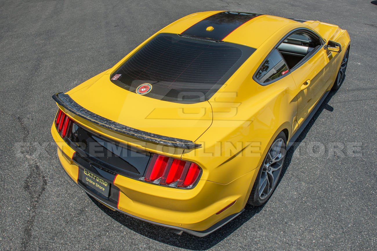 Ford Mustang S550 GT350 Style Carbon Fiber Rear Spoiler 2015-2023