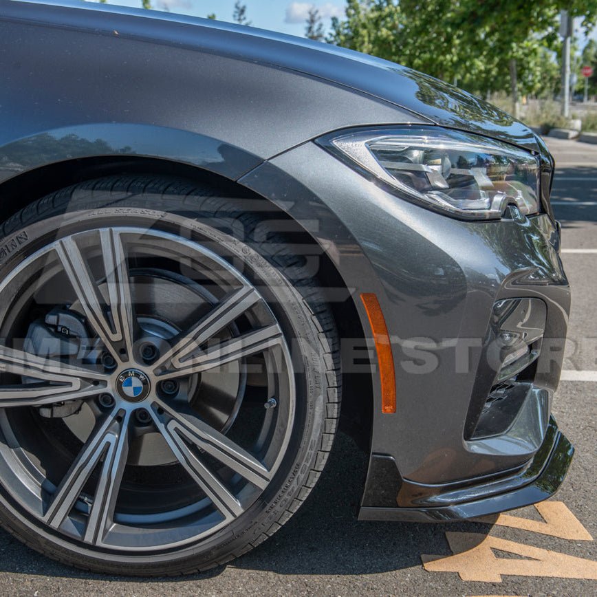 BMW G20 G28 3 Series M Sport EOS Style Gloss Black Front Lip Splitter Side Skirts Kit 2019-Up