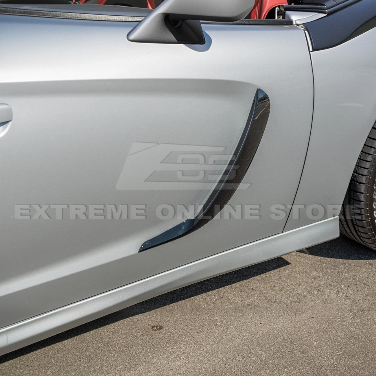 Dodge Charger LD EOS Performance Style Gloss Black Fender Scoop Door Vent Covers 2015-Present
