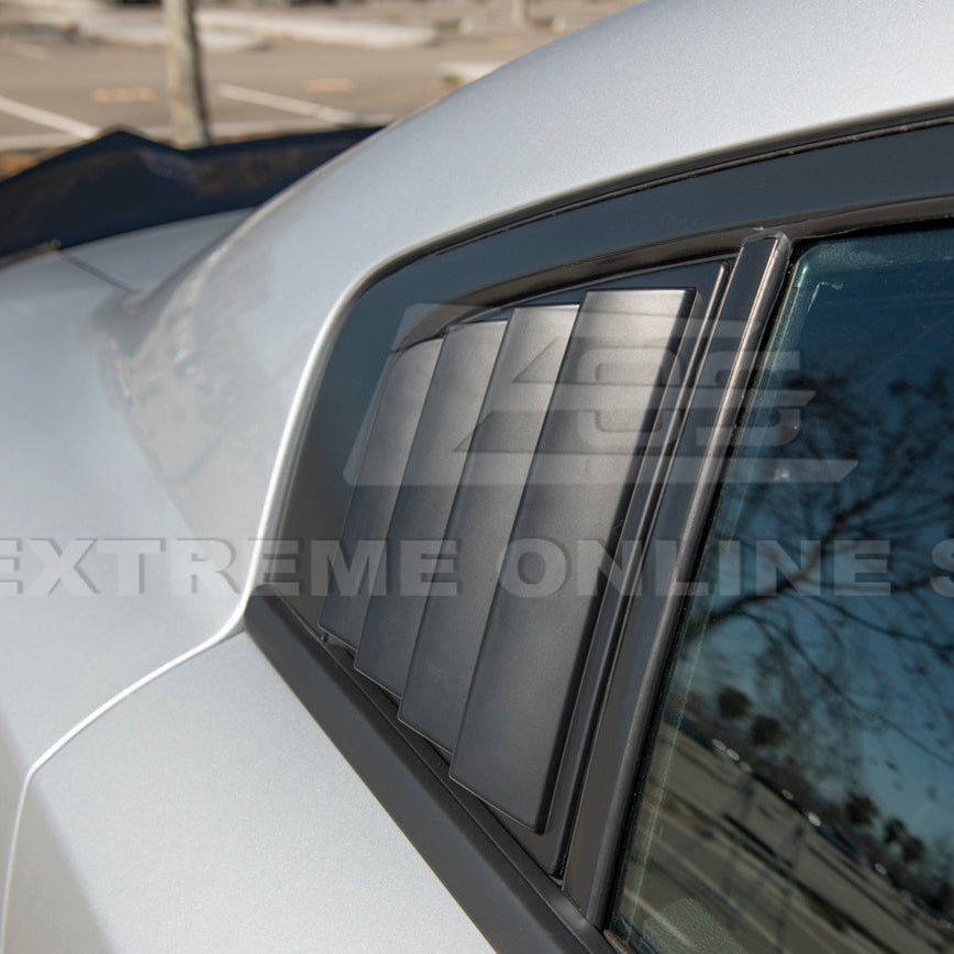 Dodge Charger Matte Black Rear Side Window Louver Sun Shade Cover 2015-Up