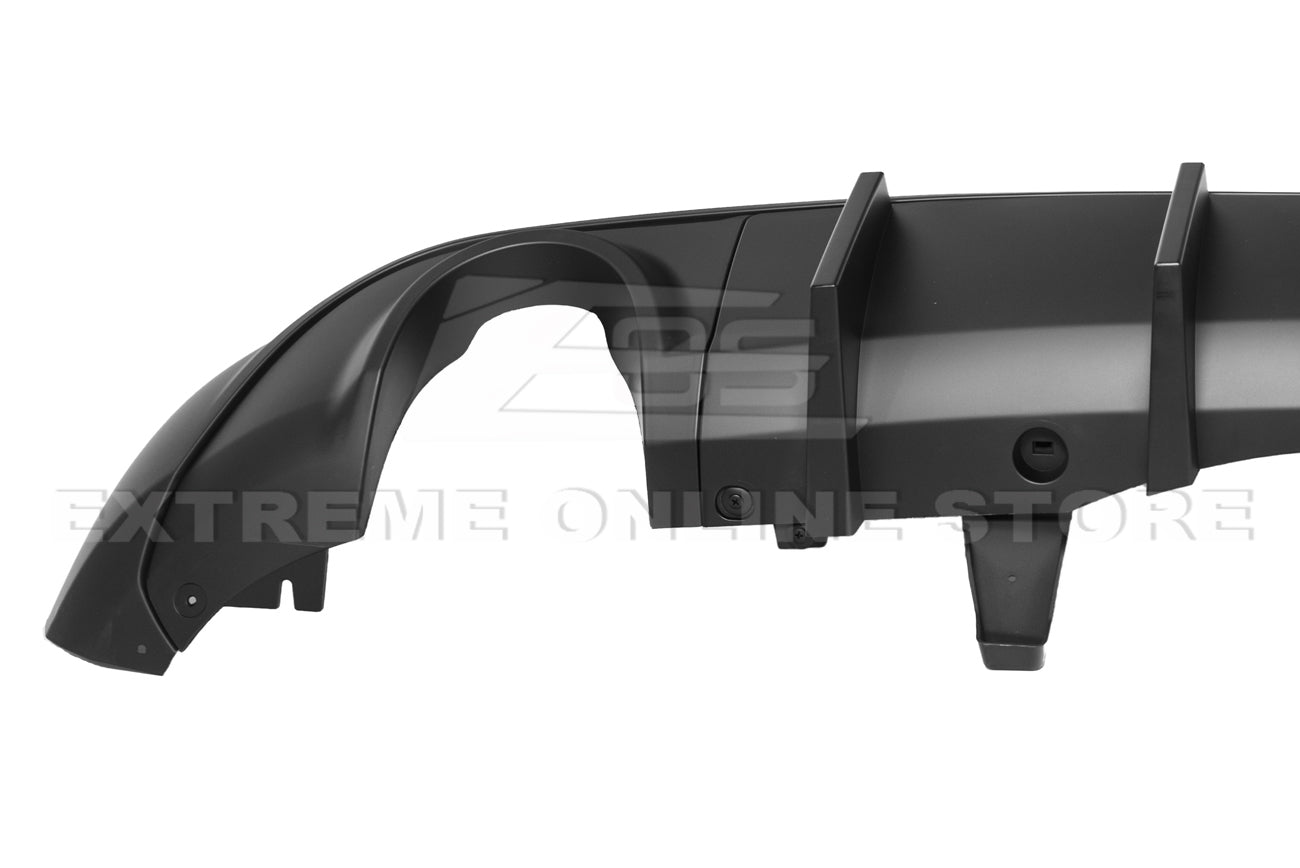 Dodge Durango WD Matte Black Rear Bumper Dual Exhaust Diffuser 2014-Up