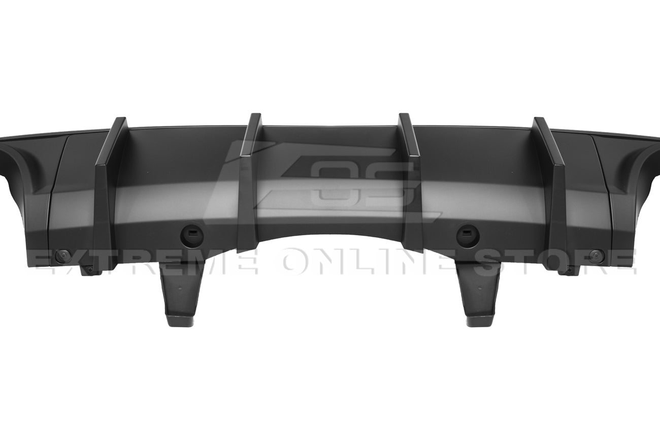 Dodge Durango WD Matte Black Rear Bumper Dual Exhaust Diffuser 2014-Up